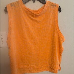 Orange Sleeveless Women's Top